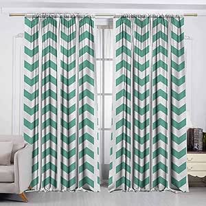 Vividx - Cortinas para exteriores, diseño abstracto de zigzag tribal