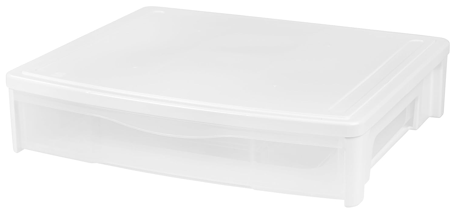 IRIS Underbed Storage Drawer, White by "IRIS USA, Inc." Amazon.co.uk