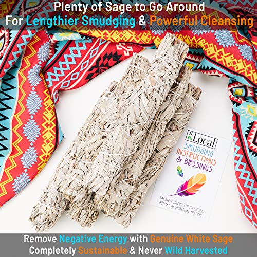 JL Local Wanderlust 9” White Sage Smudge Stick - Extra Large Smudging Wand Incense Stick for Cleansing, Purifying… - Image 6