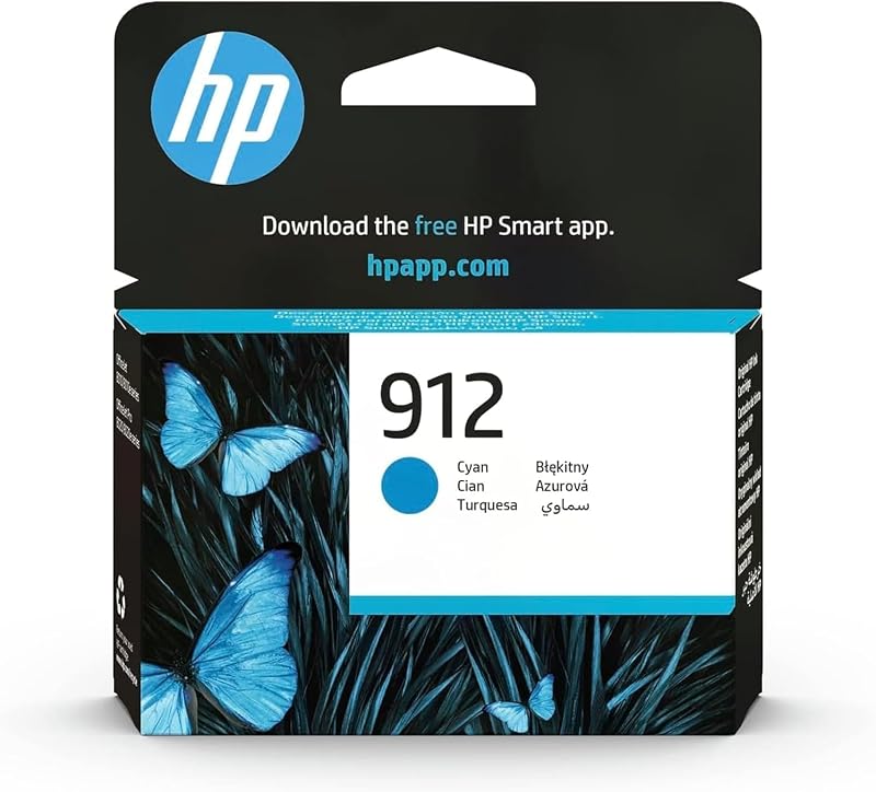 HP 3YL77AE 912 Cyan Original Ink Cartridge Single Pack