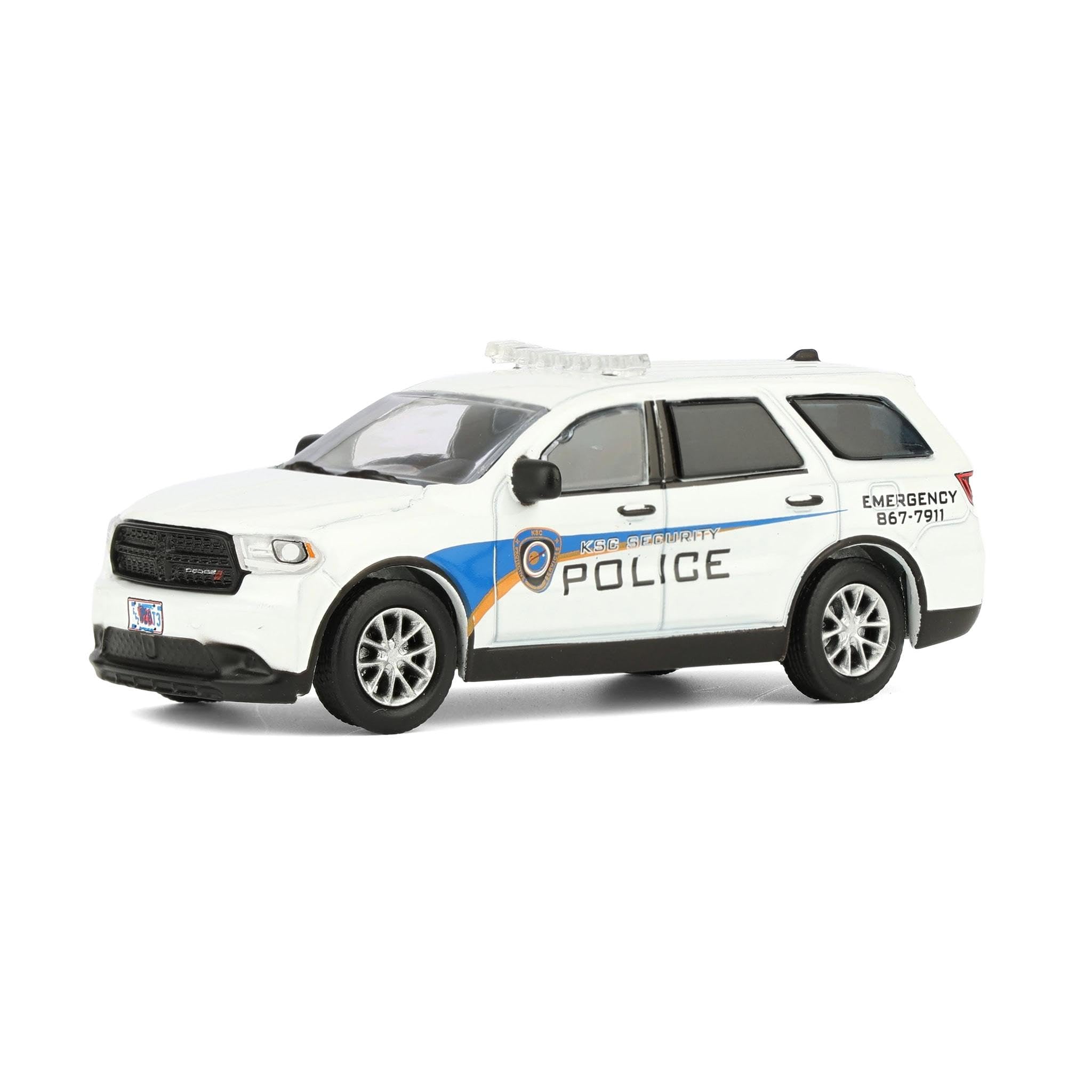 Greenlight Collectibles 30285 1:64 Scale 2017 Dodge Durango - Kennedy Space Center (KSC) Security Police Traffic Enforcement (Hobby Exclusive)
