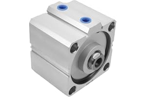 Othmro SDA100x45 Sealing Thin Air Cylinders Pneumatic Air Cylinder 3.94inch Bore 1.77inch Stroke Air Cylinders Aluminium Alloy Pneumatic Components for Pneumatic and Hydraulic Systems