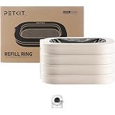 PETKIT Trash Bag Refill Rings for Purobot Ultra Auto-Packing Self-Cleaning Cat Litter Box, Leak-Proof Replacement Waste Bags, Long-Lasting Trash Bags -4 Packs