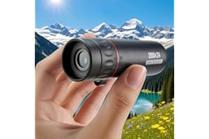 High Power Monocular Telescope, Compact Mini Handheld Telescope, Day Night Vision Scope, 656ft/200M Available, Portable Singl