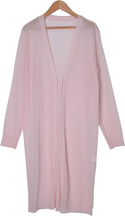Amazon カービーズ Curvy S エアリーロングカーディガン 03 ピンク ワンサイズ カーディガン ボレロ 通販