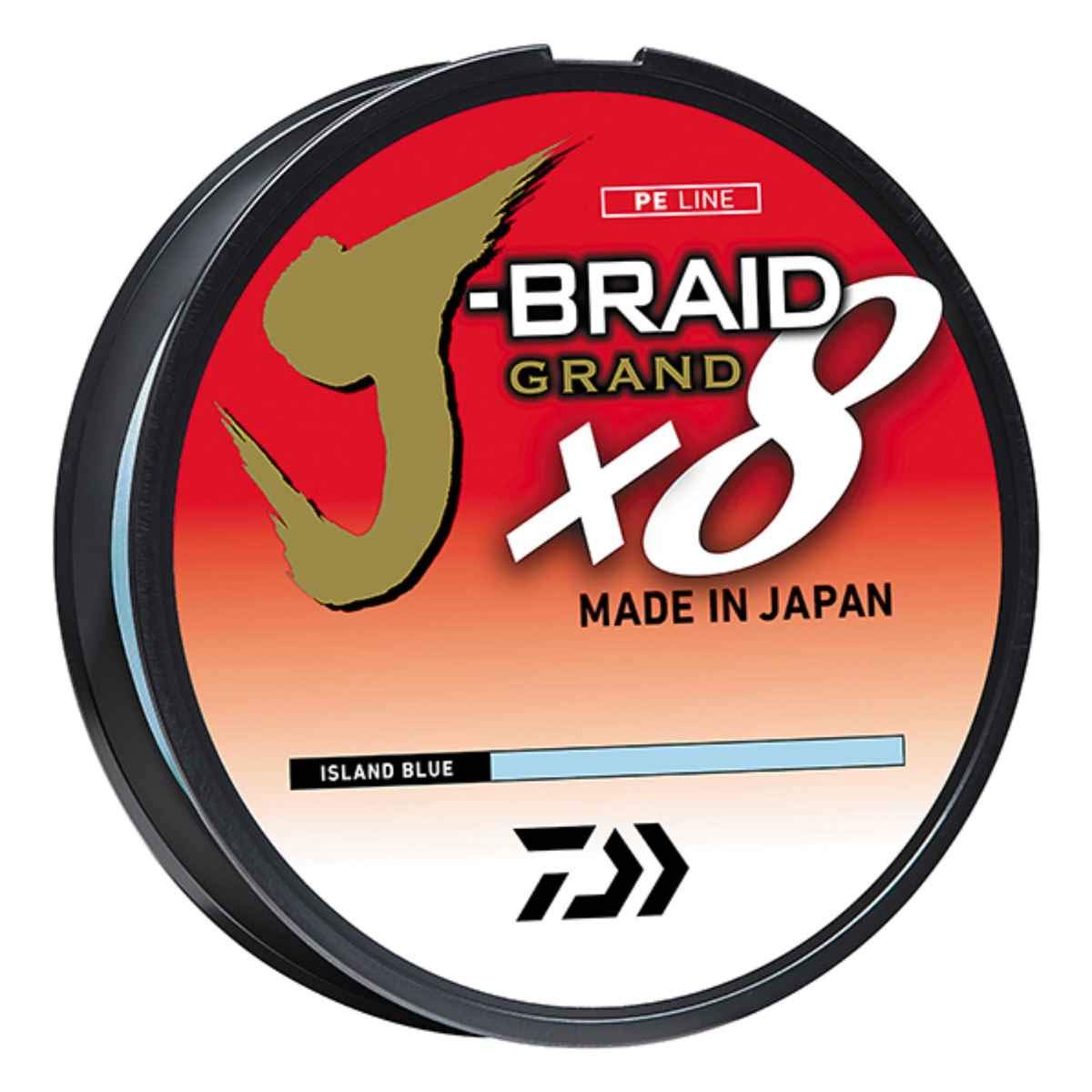 J-BRAID GRAND 8X 300YDS FILLER SPOOL ISLAND BLUE