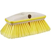 STAR BRITE Deluxe Soft Wash 8" Brush Head with Bumper, Dual Connections | 8 inch, soft, dual connections, Star prene fibers, durable construction, floats, protective rubber bumper