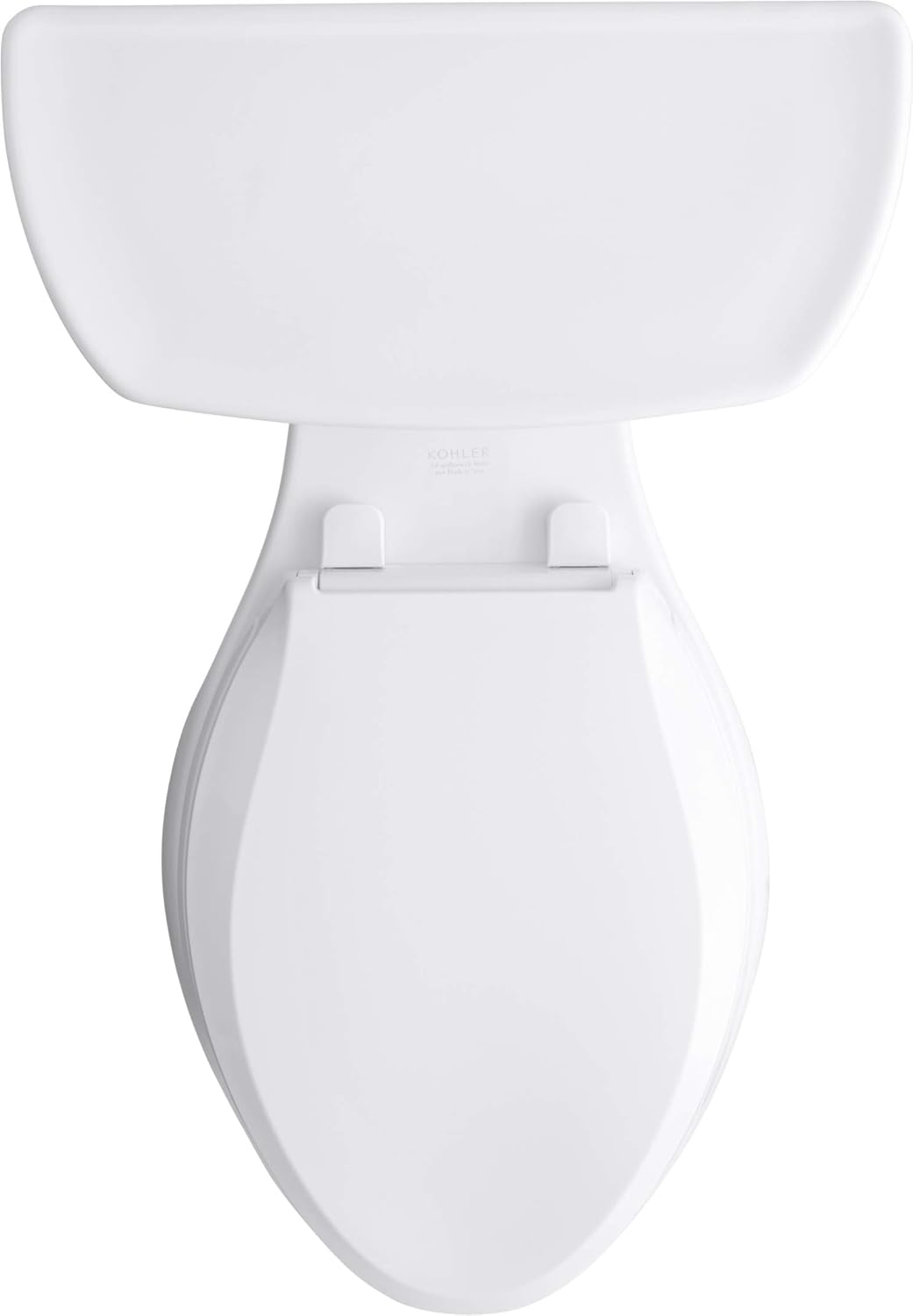 Kohler K-3999-0 Highline Comfort Height Two-piece Elongated 1.28 Gpf Toilet with Class Five Flushing Technology And Left-hand Trip Lever, Seat Not Included, White - Two Piece Toilets - 