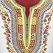 Franterd Women Dress Traditional African Dashiki Bodycon Deep O-Neck Party Dresses (S) White