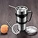 SUCFORST Stainless Steel Tumbler Set (8 Piece) - Double Wall Vacuum Insulated Travel Cup/Mug with Handle,2 Straws,2 Brushes,Tritan Splash Proof Lid & Regular Lid - 30 oz