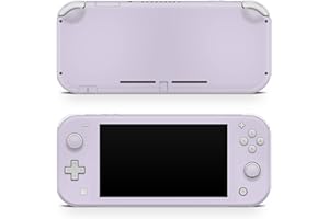 Tacky Design Solid Color Skin Compatible with Nintendo Switch Lite Skin Wrap, Minimalist Solid Skin for Nintendo Switch Lite Cover, Premium Vinyl 3M Full Wrap Decal. (Soft Lavender)