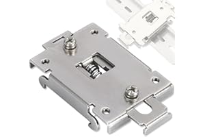 HUGUWDY Din Rail Mounting Clip Kit - 35mm Din Rail Clamp, Safe Mounting Bracket for Solid State Relays