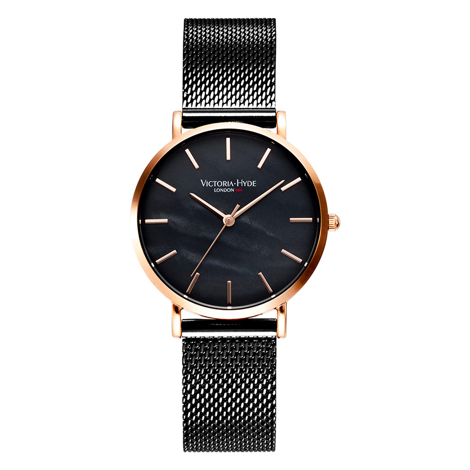 VICTORIA HYDE Fashion Women Watches Analog Quartz Replaceble Stainless Steel Mesh Band