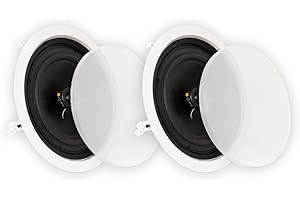 Theater Solutions CS8C In Ceiling 8" Speakers Surround Sound Home Theater Pair