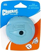 Chuckit! The Whistler Ball – Large 7.3 cm Rubber Dog Toy with Whistle