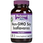 Bluebonnet Nutrition Non-GMO Soy Isoflavones, Bone Health*, Vegan, Kosher Parve, Gluten-Free, 60 Vegetable Capsules, 60 Servings