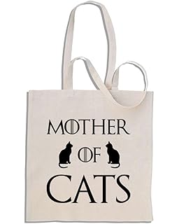 Mother of Cats - Game of Thrones Parodie - Mango Largo Bolso De Compras De Algodón