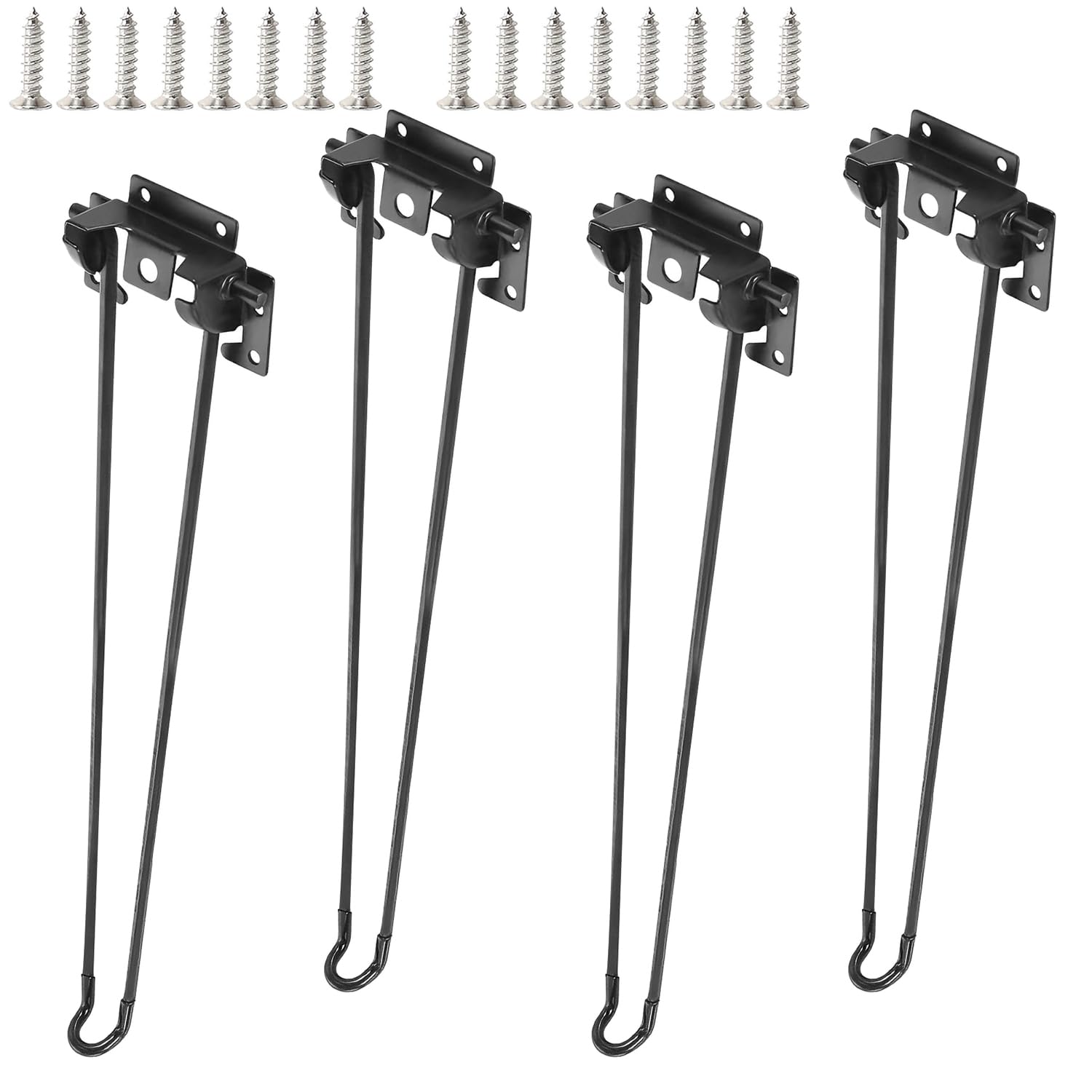 Qrity 51cm Foldable Hairpin Table Legs for DIY Folding Camping Table, Folding Coffee Table Leg Laptop Table — image 1