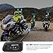 LEXIN LX-R6 Bluetooth for helmet motorcycle, Bluetooth Motorcycle Headset Helmet Intercom Communication Headphone 1000m Rider
