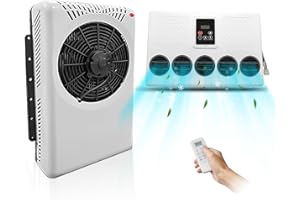 Cooligo Truck Cab Air Conditioner 12V 12000 BTU Split AC Fits Semi Trucks Bus RV Caravan