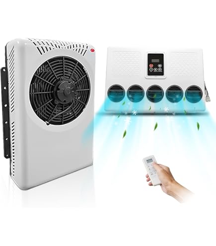 Amazon.com: Mieligo 12V Air Conditioner 8500BTU, Mini Split 12 Volt Air  Conditioner, Parking AC 12 Volt DC AC, Cooling Low Noise for Big Rig  Sleeper, Semi Trucks, Pickup, Trucks, RV, Vans, Buses