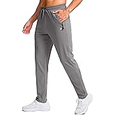 Pudolla 32"/34"/36"/38" Inseam Men's Tall Sweatpants with Zipper Pockets Lightweight Joggers for Athletic Workout Casual