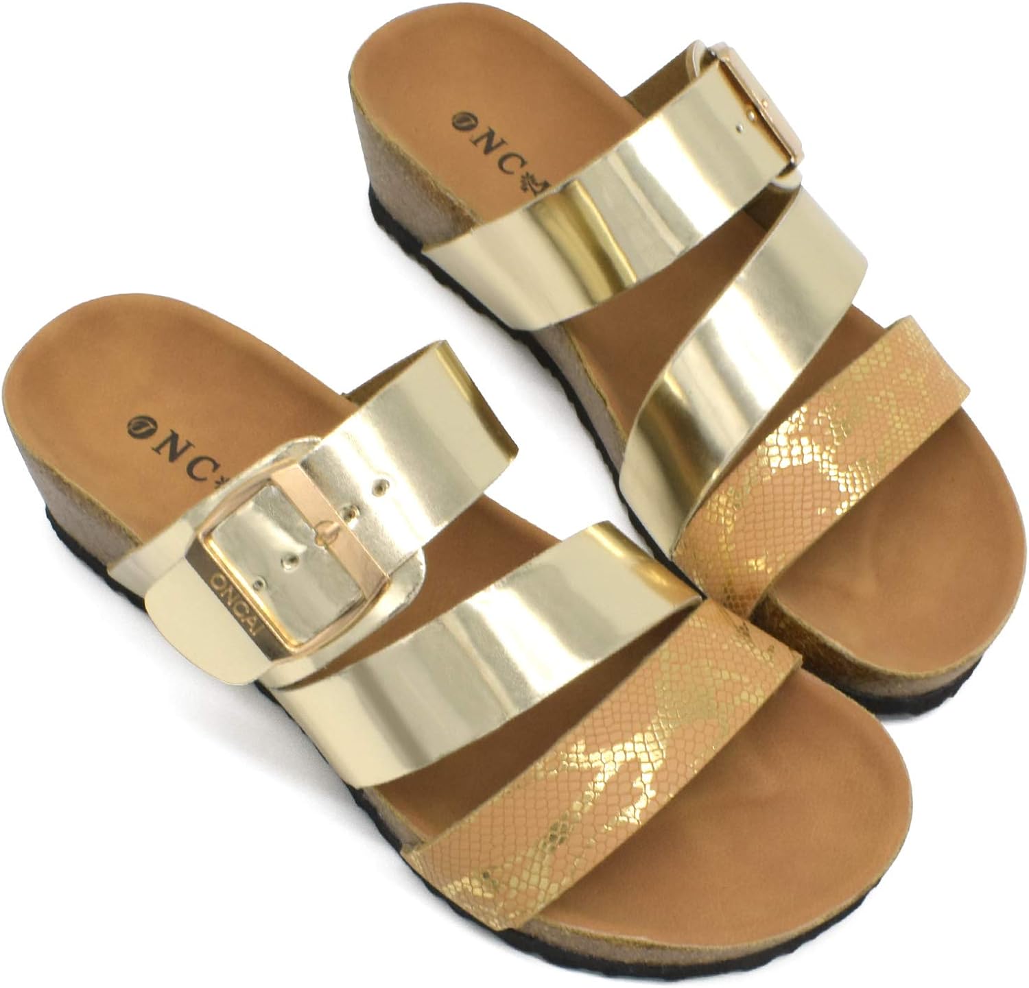 flatform slip on sandals