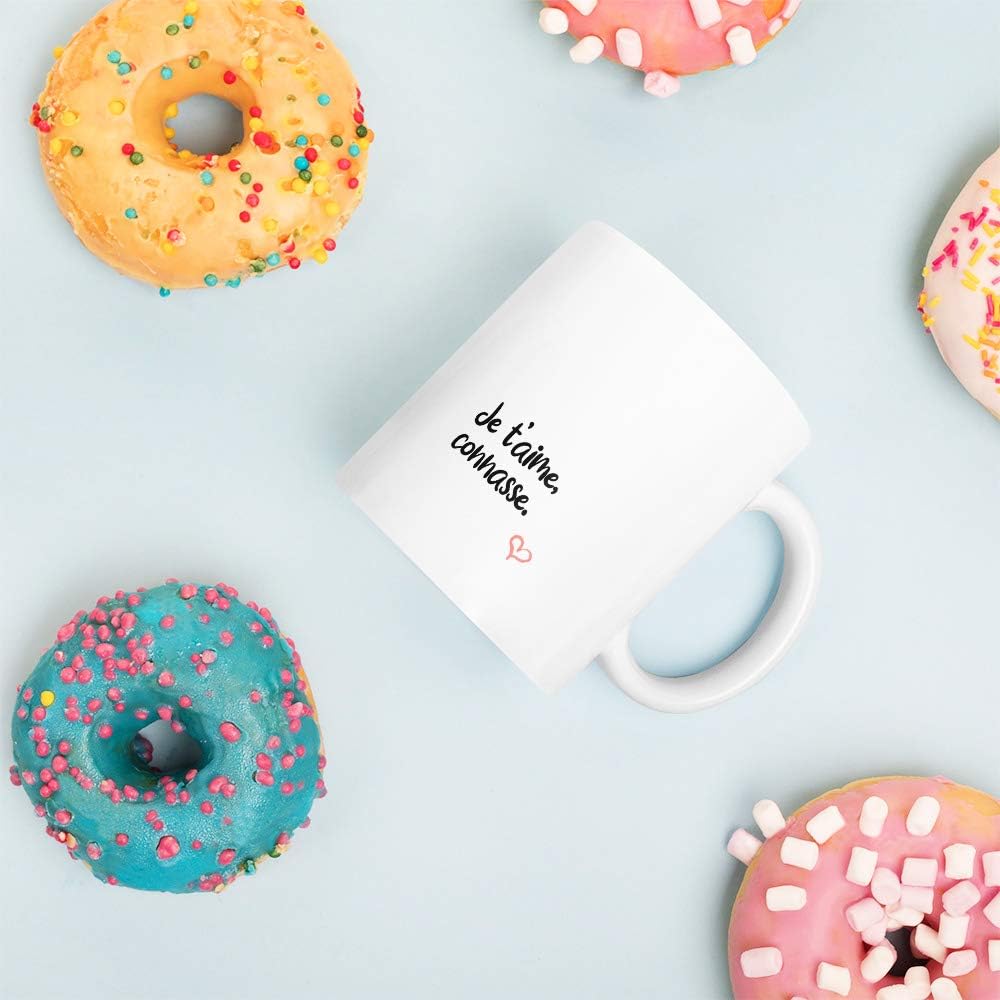 Mug Humour Je T Aime Connasse Tasse Message Drole Idee Cadeau Original Amis Couple Amoureux Collegue Frere Sœur Mari Femme Pour Anniversaire St Valentin Noel Dino Mugs Le Sourire Des Le Reveil Mugs