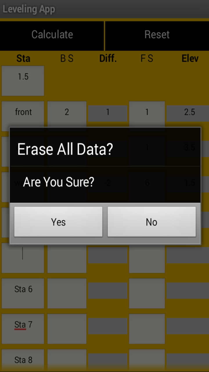 Surveying Leveling App