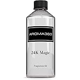 Aroma360-24K Magic Fragrance Oil Blend - 500ML | Hotel Inspired Luxury Essential Oil Diffuser | Aromatherapy Scent Diffuser Oil | Citrus Beginning of Bergamot, Lemongrass with Notes of Jasmine