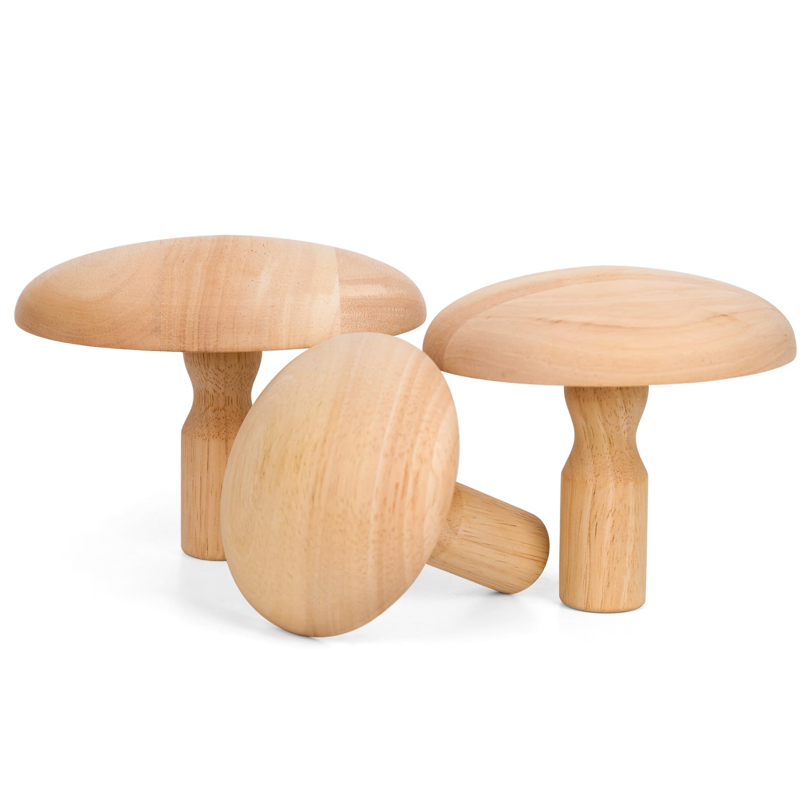 3pcs Pottery Molds, 6.5/5.5/4.5in Plaster Slump Molds for Ceramics Forms Forming with Handles Wooden Ceramics Pottery Tools Clay Mold Shapes for DIY Dishes Plate Art Making