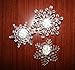 TOUCH DOWN Multi colors Led Acrylic Snowflake Light, set of 6 Snowflake with Suction Cups Attached to Back for Hanging in a Window Christmas and Holiday Decoration, Home, Hotels and Parties etc.