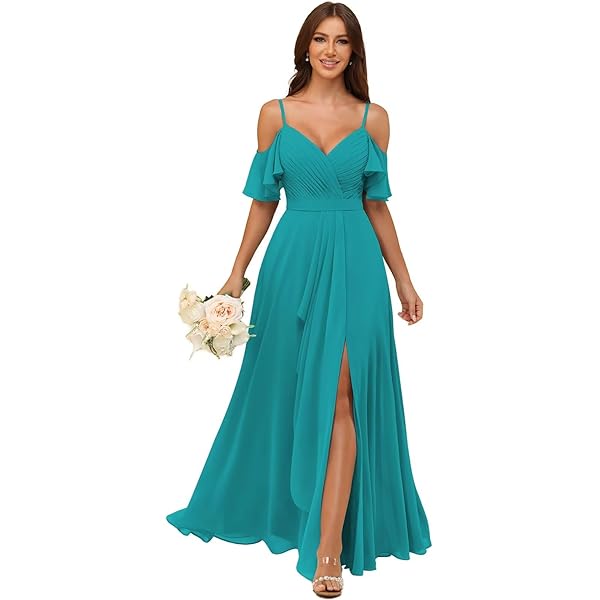 Amazon.com: Sunfay Women's A-Line Pleated Cold-Shoulder Chiffon Long Bridesmaid Dress Dark Burgundy 8 : Everything Else Amazon.com: Sunfay Women's A-Line Pleated Cold-Shoulder Chiffon Long Bridesmaid Dress Dark Burgundy 8 : Everything Else