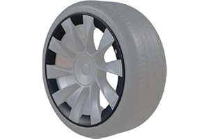 MAGBAK Tesla Model Y 20 inch RimCase Protectors - Curb Rash & Rim Protection, Durable & Replaceable Segments(4 Wheels, Black Model Y Induction)