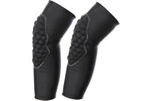 Kids Protective Knee Pads 1 Pair Basketball Crashproof Antislip Knee Sleeves Youth Black YXL
