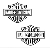 2-Pack Motorcycle Bar & Shield Style Stickers – Waterproof Vinyl Decals for Helmet, Car, Laptop – Outdoor UV Resistant – 4.5” x 3.5”