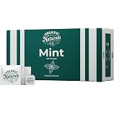 Organic Naturals Mint Tea &ndash; 100 Individually Wrapped Tea Bags | Caffeine-Free Herbal Tea Naturally Soothing | Cool &amp; Refreshing Mint Blend, Hot or Iced | Non-GMO &amp; Vegan