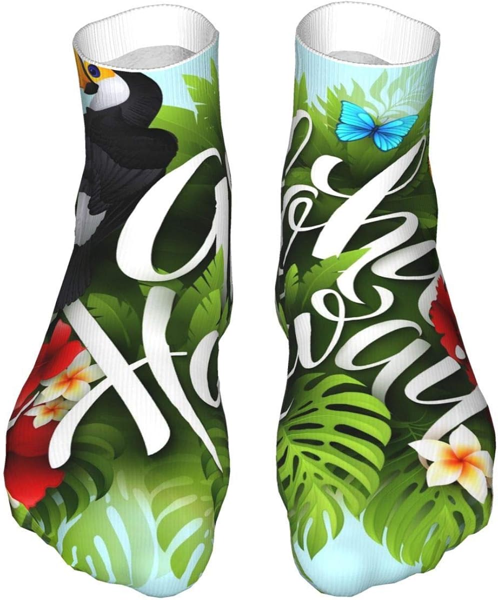 Aloha Hawaii Classics Compression Socks Athletic Long Thicken Crew Socks For Men