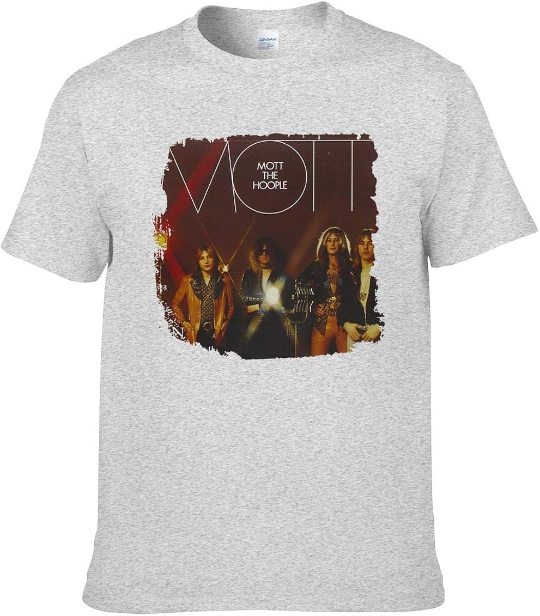 Amazon tシャツ メンズ 半袖 おしゃれ 夏 大きいサイズ 黒 白 めんず Mott The Hoople Mott プリント ブラック Tシャツ カットソー 通販