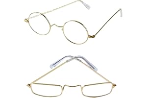 Tigerdoe Old Man Costume Glasses - 2 Pack - Granny Glasses - Grandpa Glasses - Santa Glasses - Costume Fake Glasses