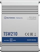 Teltonika TSW210 Industrial Ethernet Switch 8 Gigabit PoE 2 SFP DIN Rail Mount view 4