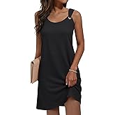ANRABESS Womens Summer Dresses Sleeveless Beach Cover Ups Swimsuit Casual Sundress 2026 Boho Cruise Vacation Tank Short Dress