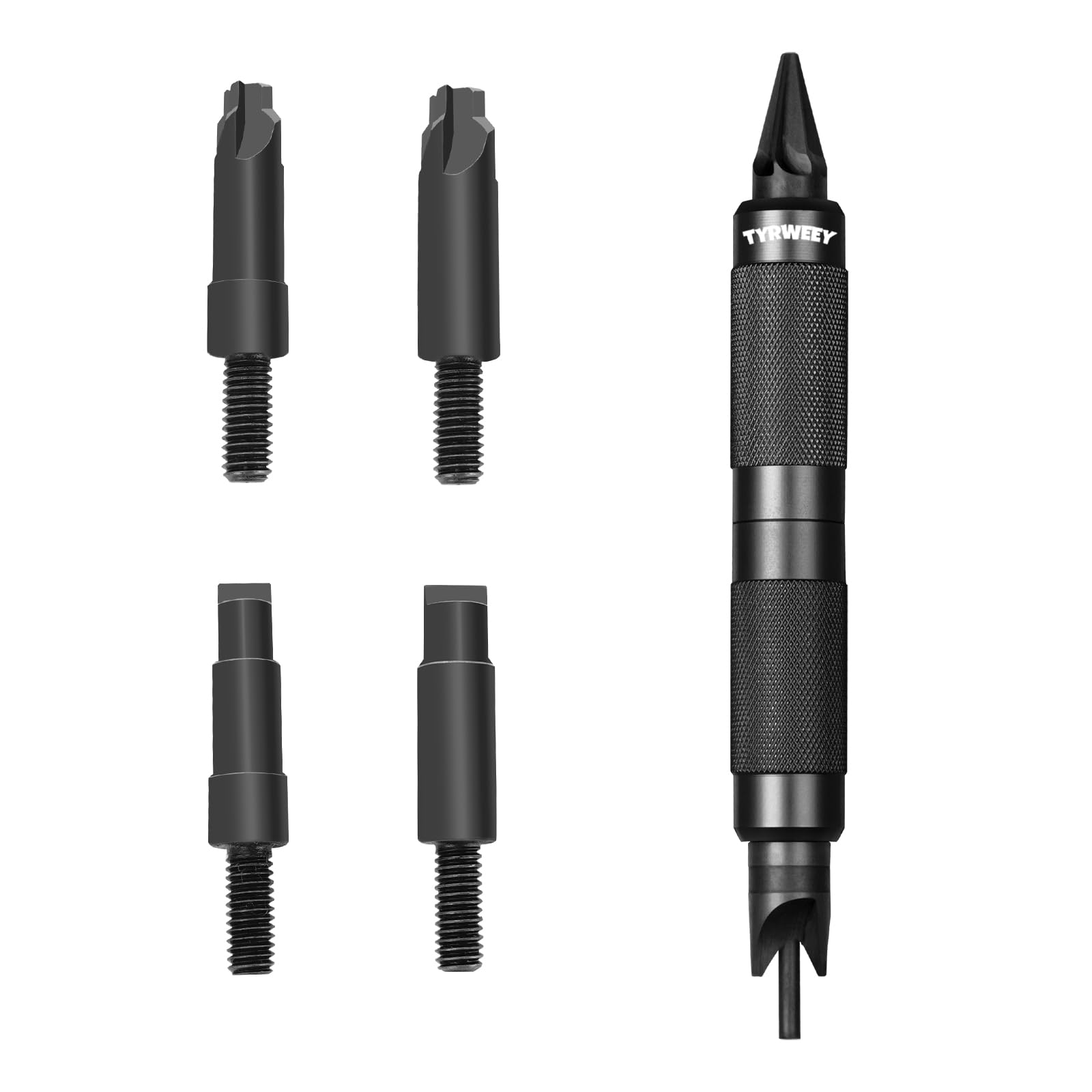 Photo 1 of TYRWEEY Case Prep Multitool, Case Chamfer Deburring Tools for Reloading, Primer Pocket Reamers and Cleaners for Removing Crimps(Black)