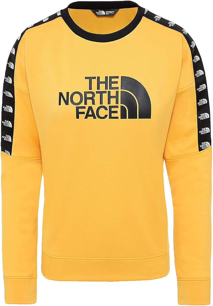the north face tipped logo crew sweatshirt