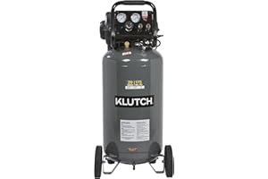 Klutch 20-Gallon Air Compressor, 2 HP, 120 Volts, 175 PSI