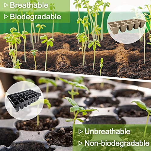 200 Cells Biodegradable Planting Pots 20 Pack Fibre PotSeed Seedling