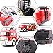 Electric Fire Truck toy, Fire Engine Rescue Veiche with Lights Sirens Extending Ladder and Water Pump Hose to Shoot Water, Bump and Go Action
