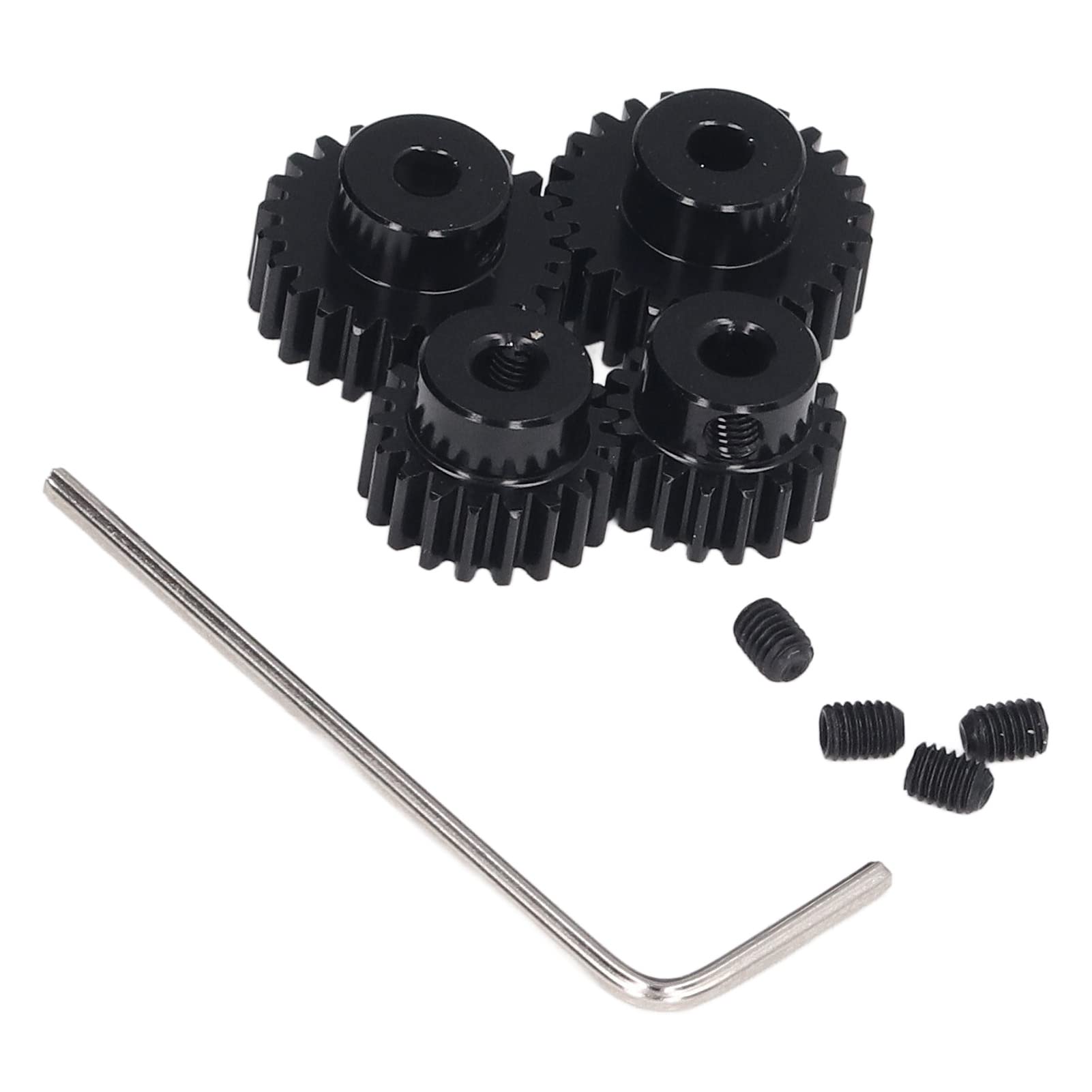 RiToEasysports RC Car Gears, 3.175mm Pinion Gear Set for TT01 TT02 TB02 TA05, Universal 18T 19T 23T 24T Steel, Adult, Car, Game, Play