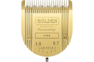 COSYONALL Adjustable Dog Grooming Clipper 5-in-1 Blade Compatible with WAHL Professional Animal Clipper Arco, Bravura, Chromado, Creativa, Figura, and Motion Pet, Dog, and Horse (Gold/1PC)