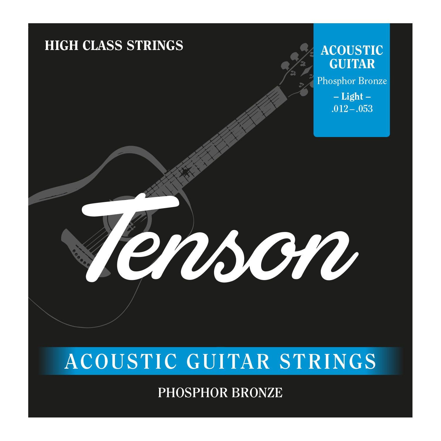 GEWA TENSON acoustic guitar strings set, phosphor bronze, light .012-.053